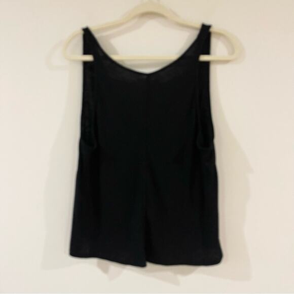 Free People Intimately Knit Tank Top Open Back Women’s size M Black - Picture 1 of 7